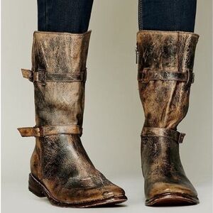 BED STU Cobbler Series Sandover Boots - Brown Distressed Size 10